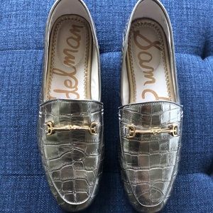 Sam Edelman silver (pyrite) Loraine bit loafers